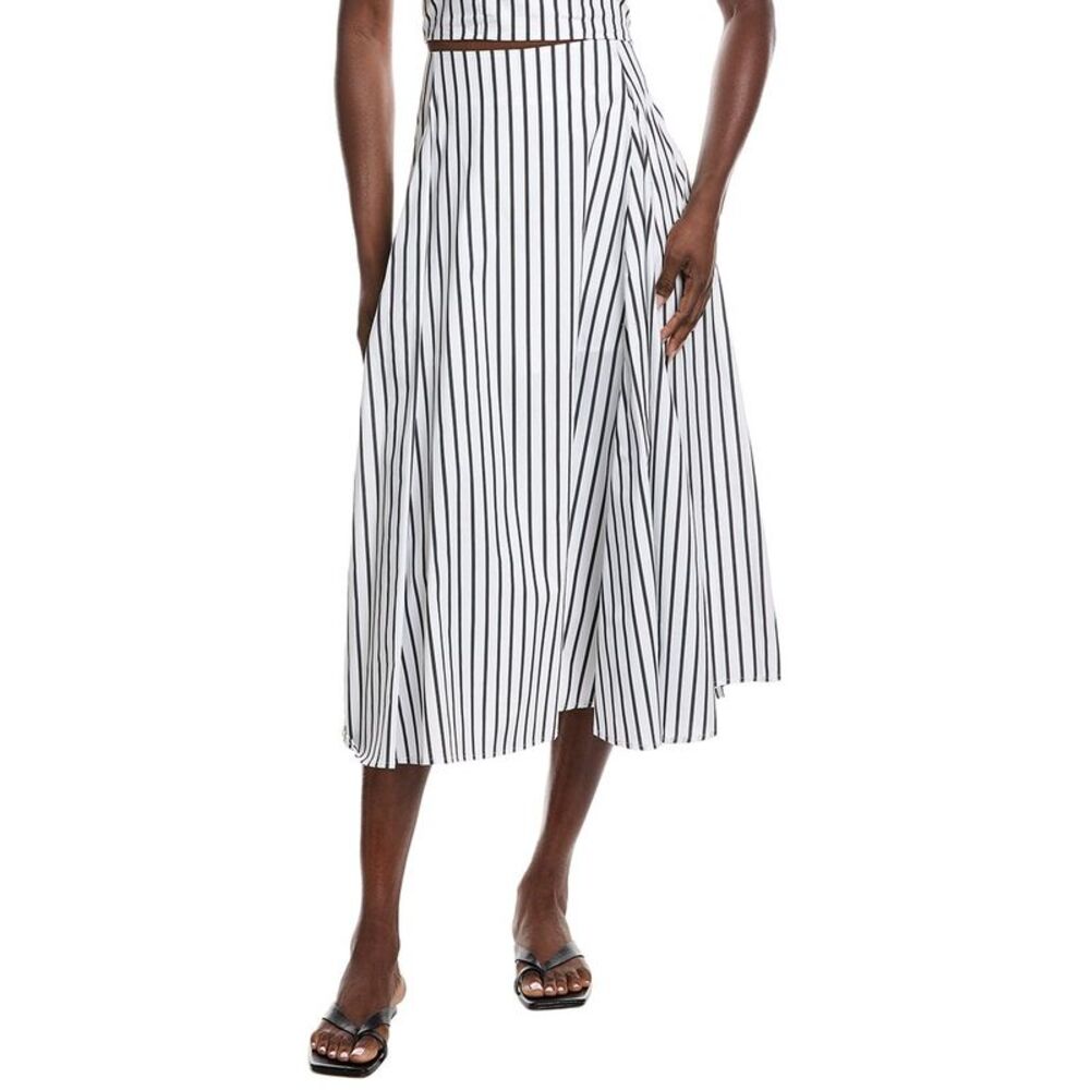 Gracia Womens  Vitalis Stripes Skirt, White